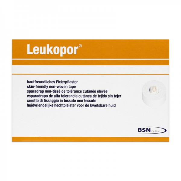 Leukopor 2,5 cm x 9,2 Meter: Mikroporöses Papierpflaster Leukopor 2,5 cm x 9,2 Meter: Mikroporöses Papierpflaster
